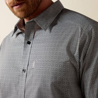 Ariat Men's L/S Everything Classic Fit Shirt in Black Mini Medallion