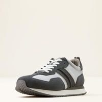 Ariat Men's Ranch Runner Shoe in Light Grey/Charcoal Suede
