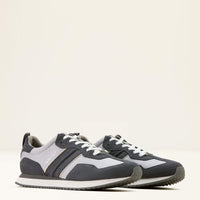 Ariat Men's Ranch Runner Shoe in Light Grey/Charcoal Suede