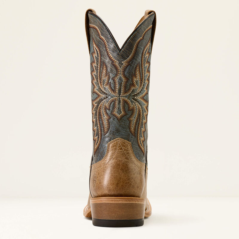 Ariat Men's Preston Wide Square Toe Cowboy Boot in Desert Bone/Plume