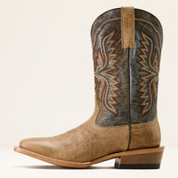 Ariat Men's Preston Wide Square Toe Cowboy Boot in Desert Bone/Plume