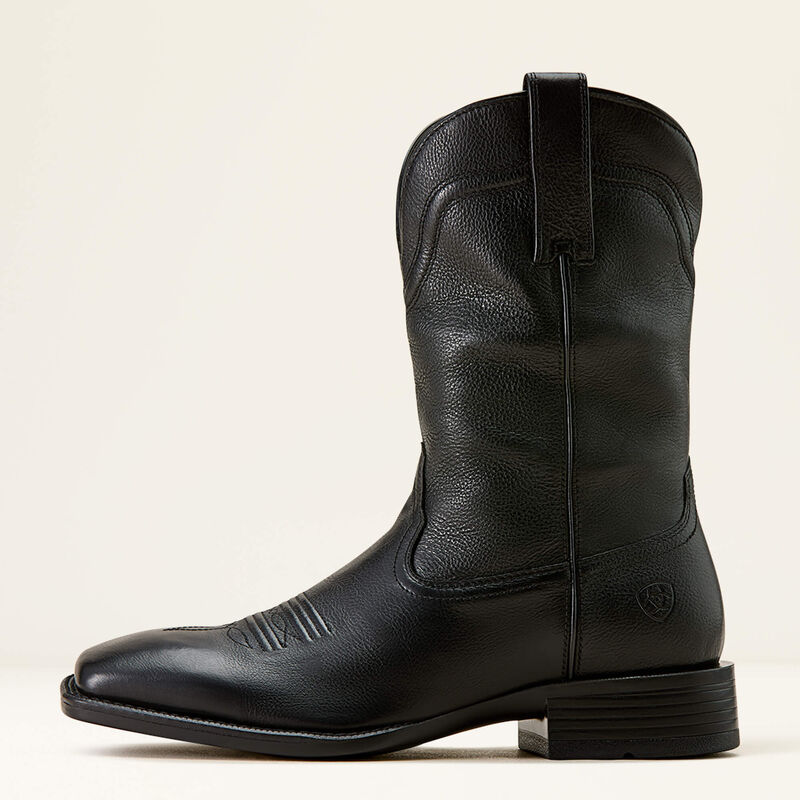 Ariat Men's Alden Wide Square Toe Western Boot in Eclipse Black