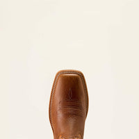 Ariat Men's Highland Toughstock Wide Square Toe Cowboy Boot in Cottage Brown/Marigold
