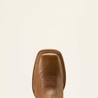 Ariat Women's County Lane Wide Square Toe Western Boot in Natural Tan