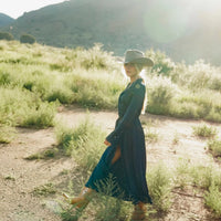 Stetson Women's Satin Western Dress in Navy