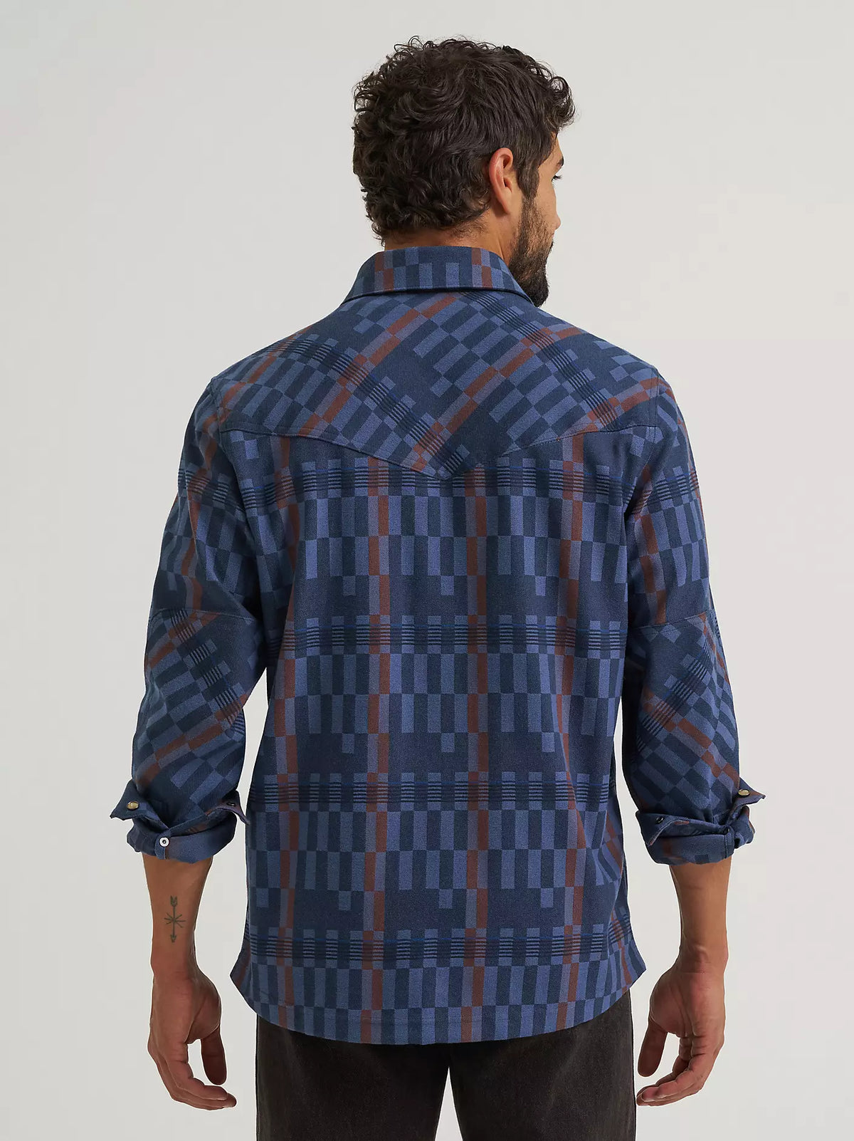 Wrangler ATG Men's L/S Flannel Shirt Jacket in Indigo