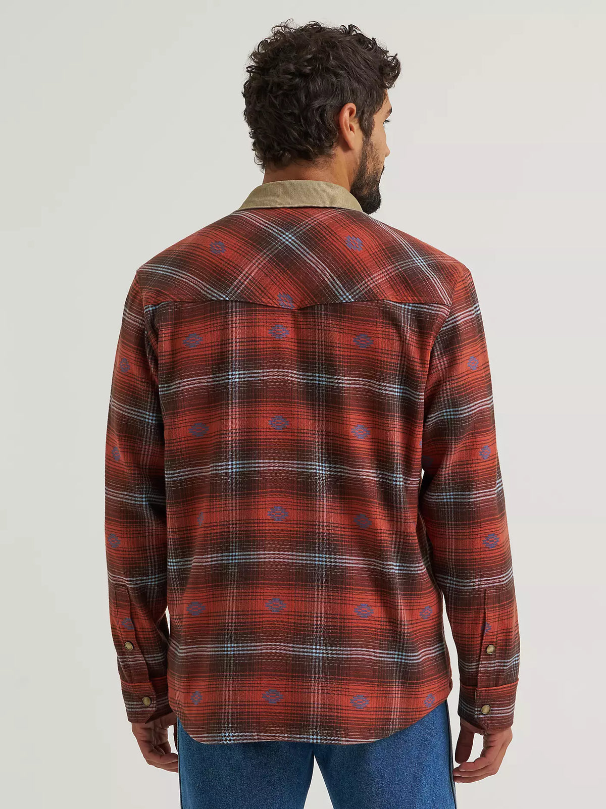 Wrangler ATG Men's L/S Lined Flannel Shirt Jacket in Red