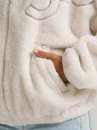 Wrangler Women's Open Range Faux Fur Jacket in White