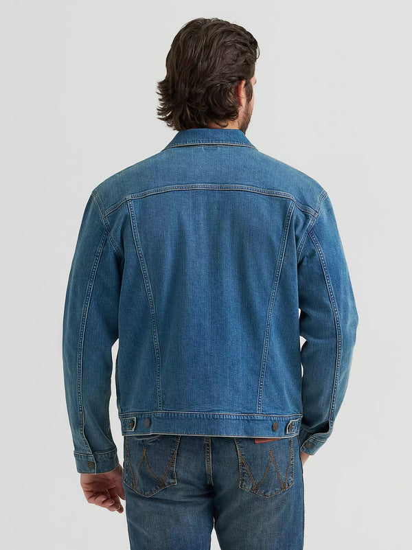 Wrangler Retro Men's Unlined Denim Jacket in Slate Blue