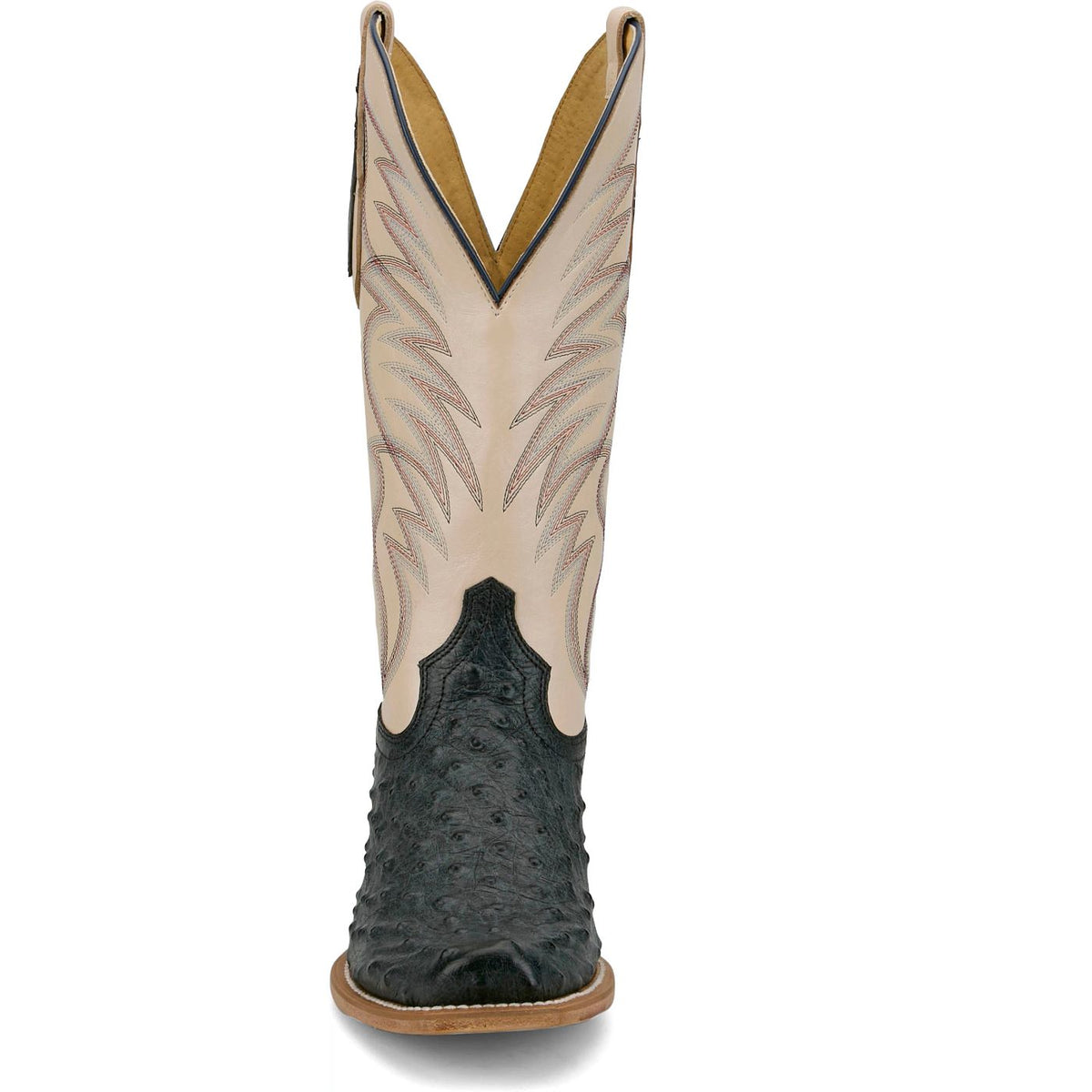 Tony Lama Men's Tyler 13" Ostrich Boot in Grey