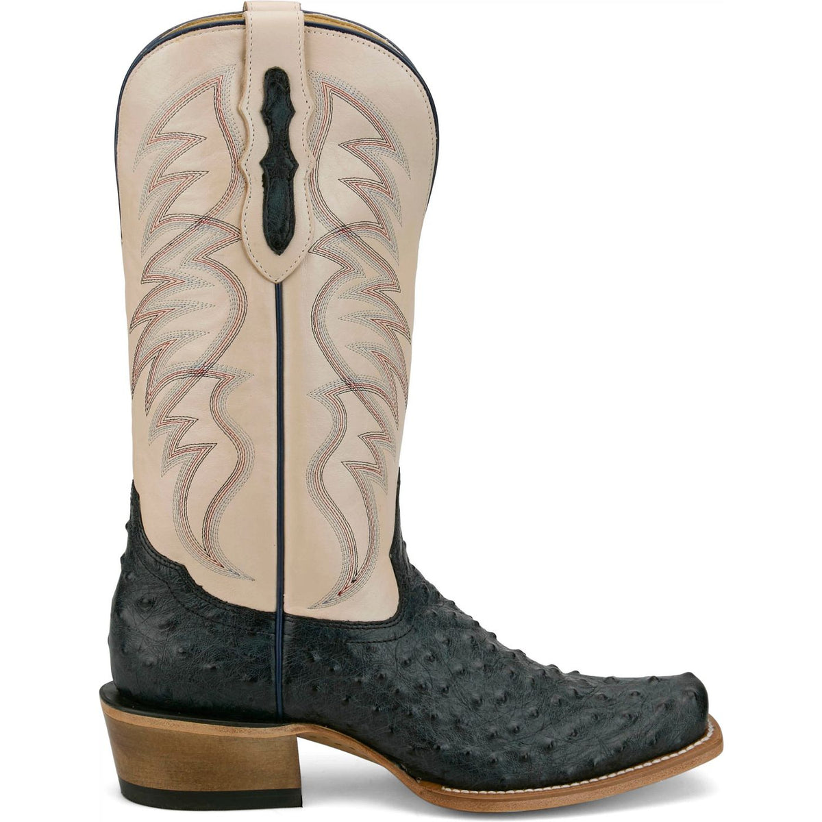 Tony Lama Men's Tyler 13" Ostrich Boot in Grey