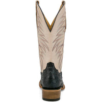 Tony Lama Men's Tyler 13" Ostrich Boot in Grey