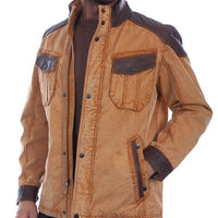 Scully Men's Leather And Canvas Trimmed Jacket