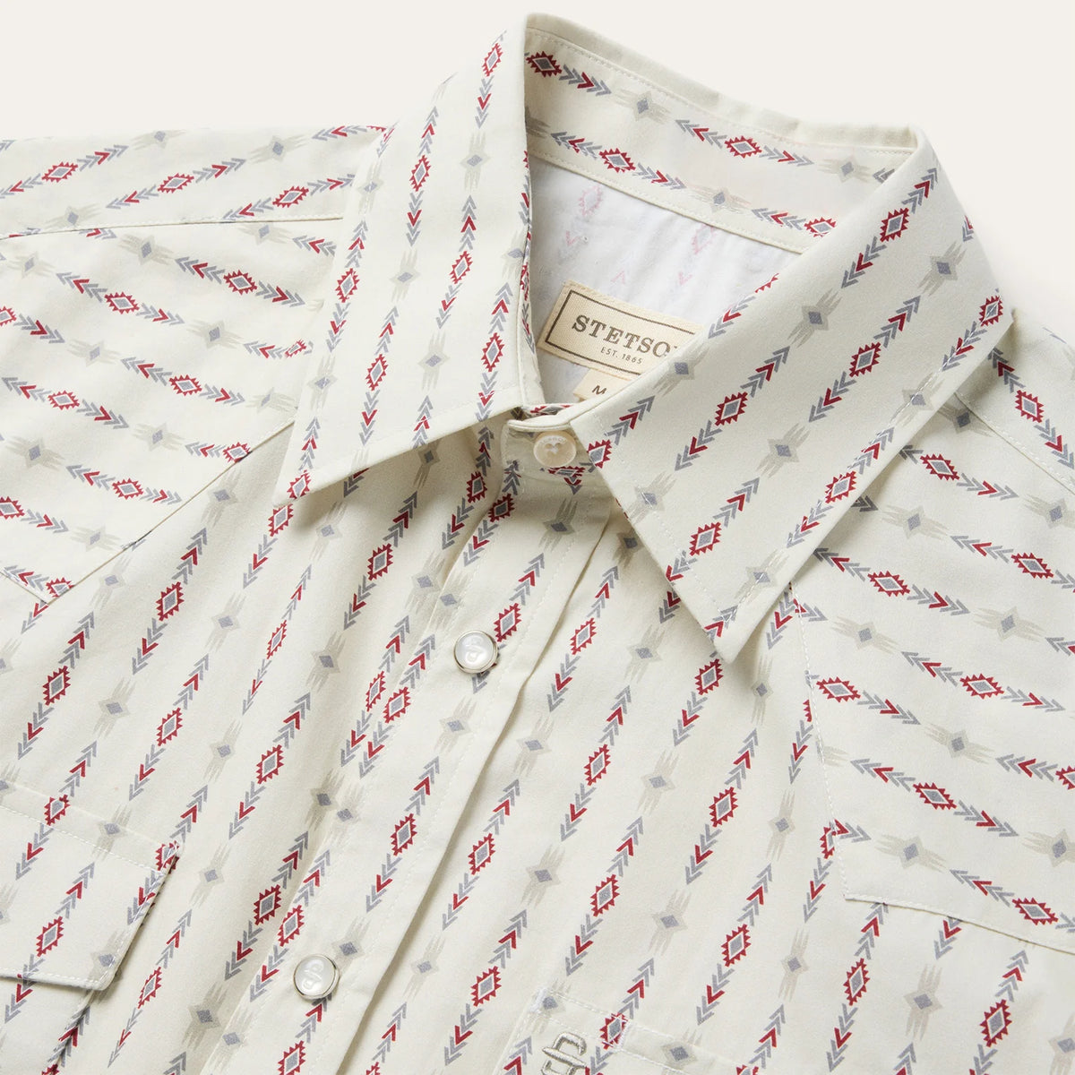 Stetson Men's S/S Southwest Stripe Short Sleeve Shirt