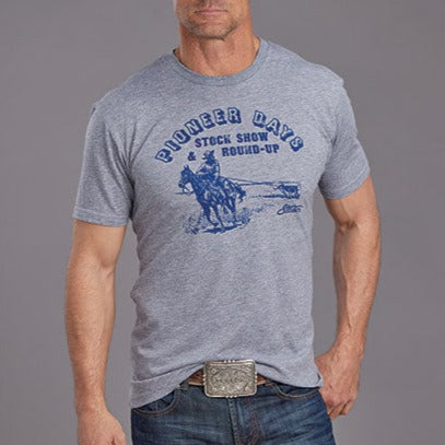 Stetson Pioneer Days Round Up T-Shirt in Grey
