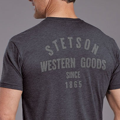 Stetson Western Goods T-Shirt in Navy