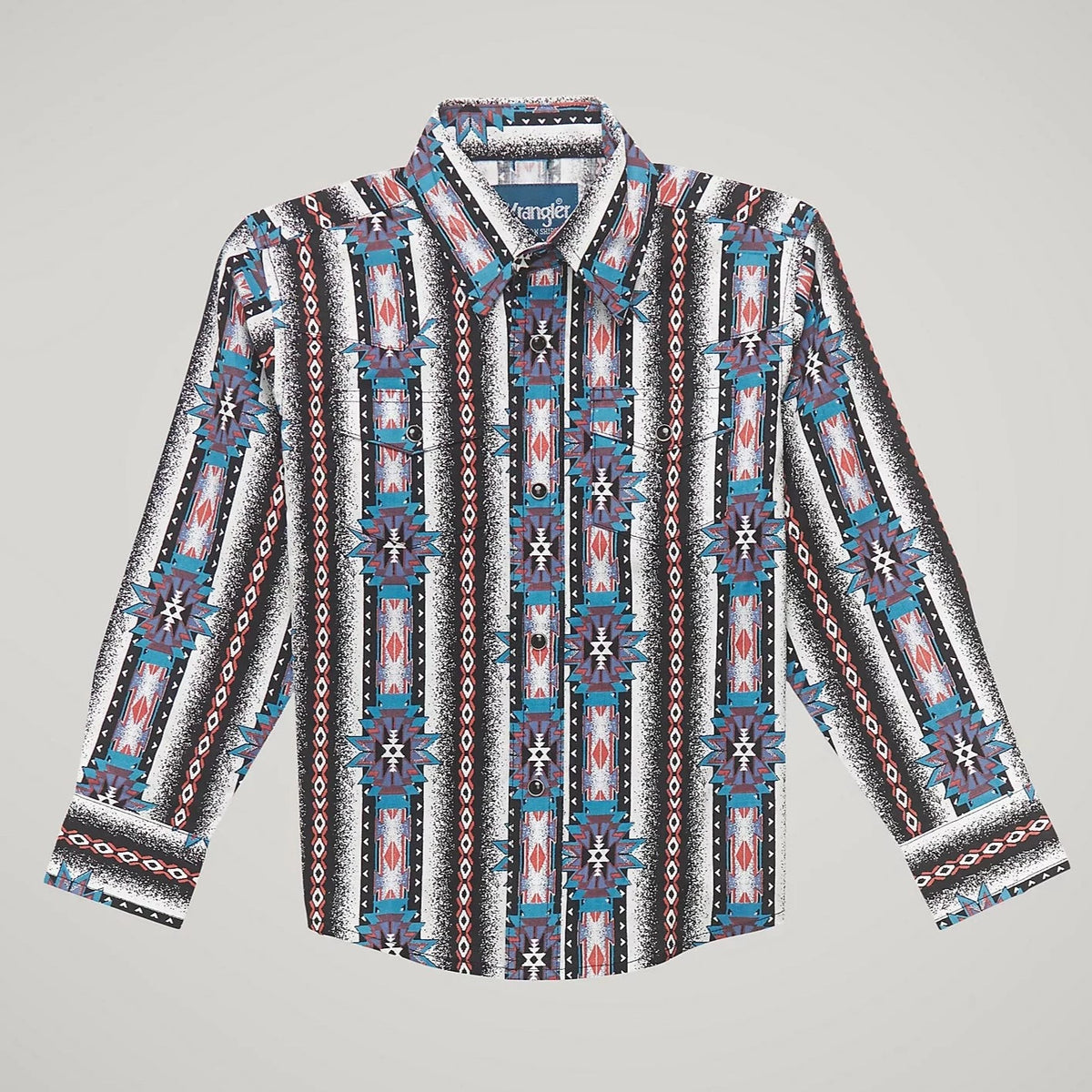 Wrangler Boy's Checotah Long Sleeve Western Snap Shirt – Branded
