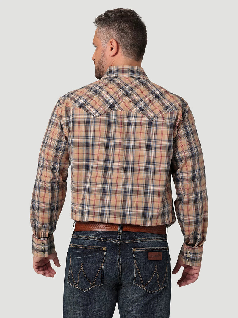 Wrangler Retro Men's Long Sleeve Western Sawtooth Snap Shirt