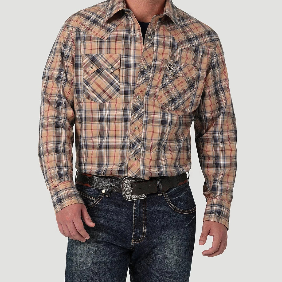 Wrangler Retro Men's Long Sleeve Western Sawtooth Snap Shirt