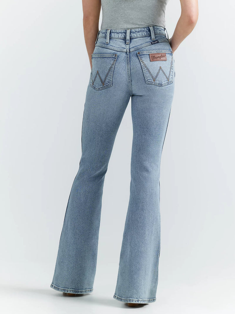 Wrangler Retro Women's Bailey High Rise Flare Jean in Giovanni