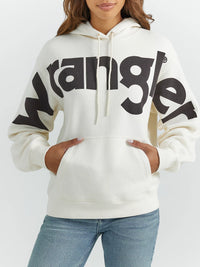 Wrangler Retro Women's Bold Logo Hoodie in White