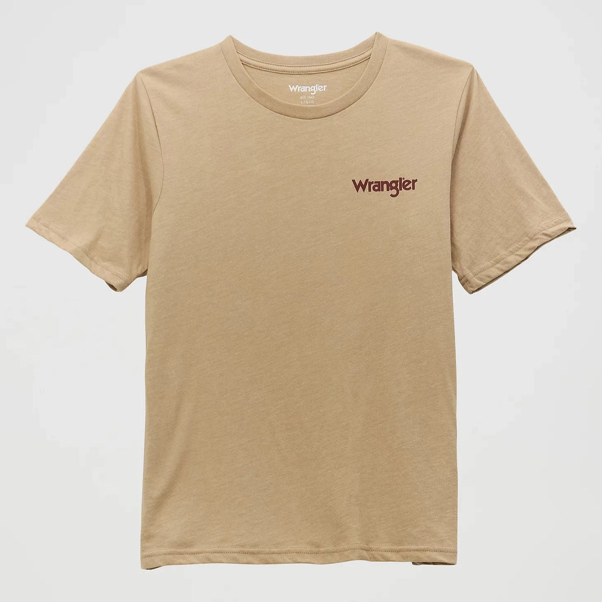 Wrangler Boy's Bison Graphic Logo T-Shirt in Trench Coat