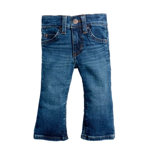 Wrangler Baby Boy's Western Bootcut Jean in Dark Wash