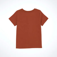 Wrangler Girl's Western Steer Skull Graphic Tee in Rust