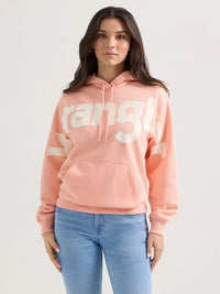 Wrangler Retro Women's Bold Logo Hoodie in Pink Bubble