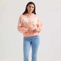 Wrangler Retro Women's Bold Logo Hoodie in Pink Bubble