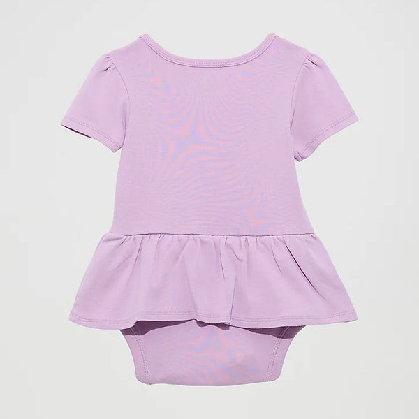 Wrangler Baby Girl's S/S Western Desert Graphic Bodysuit in Purple