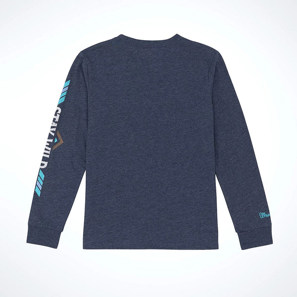Wrangler Boy's L/S Western Graphic T-Shirt in Dark Sapphire