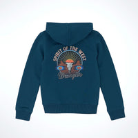 Wrangler Boy's Desert Graphic Logo Pullover Hoodie in Reflecting Pond