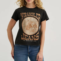 Wrangler Retro Women's S/S Graphic Tee in Jet Black