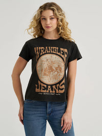Wrangler Retro Women's S/S Graphic Tee in Jet Black