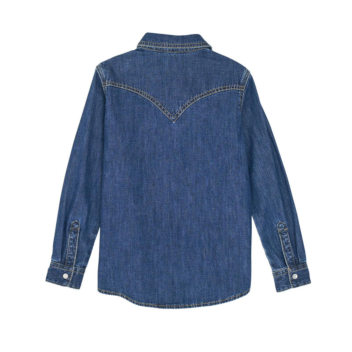 Wrangler Girl's L/S Denim Western Snap Shirt