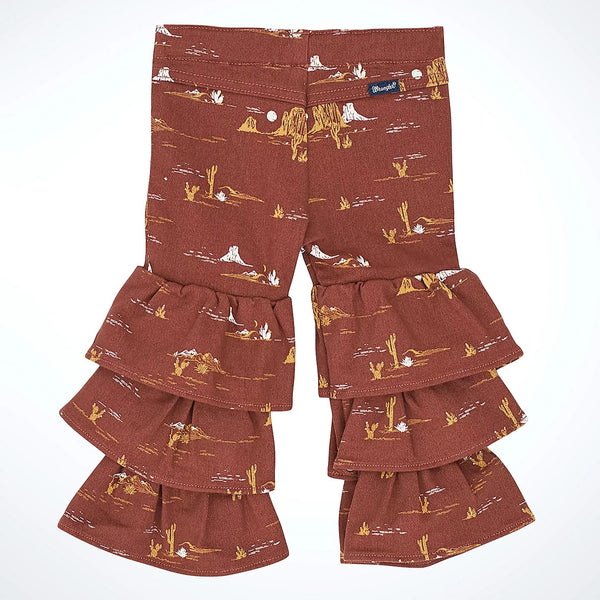 Wrangler Baby & Toddler Girl's Printed Tiered Ruffle Flare Jean in Madilyn