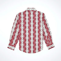 Wrangler Boy's Checotah L/S Western Snap Shirt in Burgundy Shadow