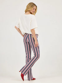 Wrangler x Lainey Wilson Striped Flare Jean in Star Spangled Stripe