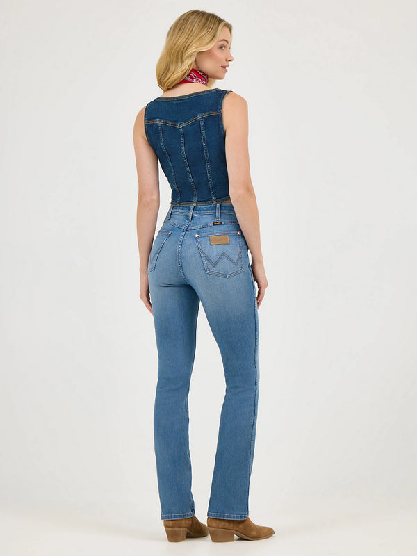 Wrangler x Lainey Wilson Boot Huggers in Wrangler Blue Wash