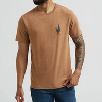Wrangler Men's S/S Legend Desert Back Graphic T-Shirt in Legendary Brown