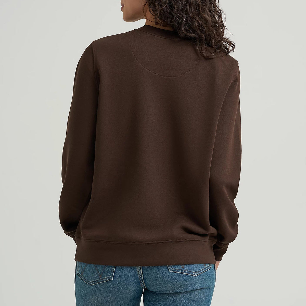 Wrangler Women's Desert Crew Sweatshirt in Brown