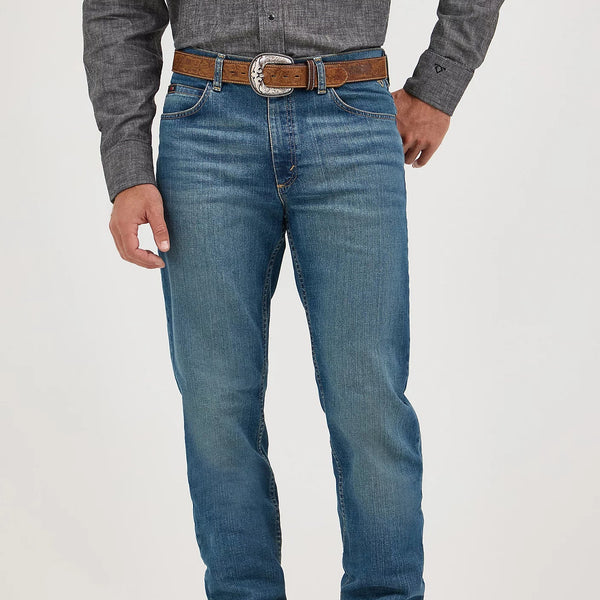 Wrangler 20X Men's Cody Johnson Advanced Comfort 01 Competition Regular Fit Jean in Blue Stone