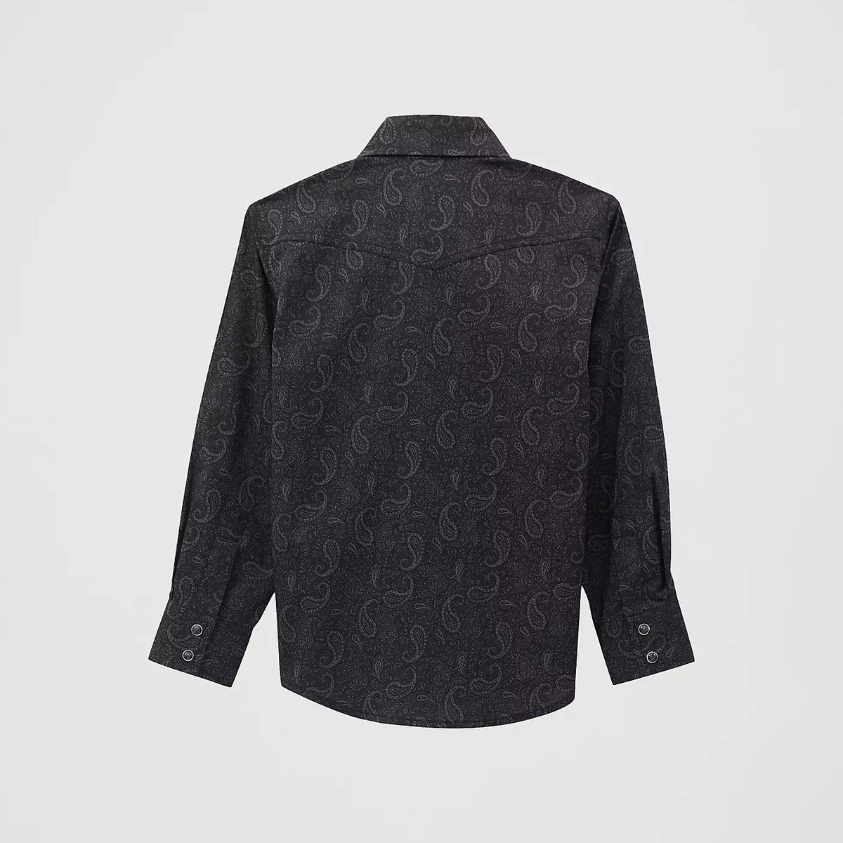 Wrangler Boy's 20X Advanced Comfort L/S Western Snap Shirt in Shadow Paisley
