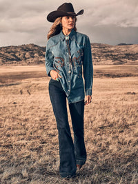 Wrangler Retro Women's Bailey High Rise Trouser in Vanessa