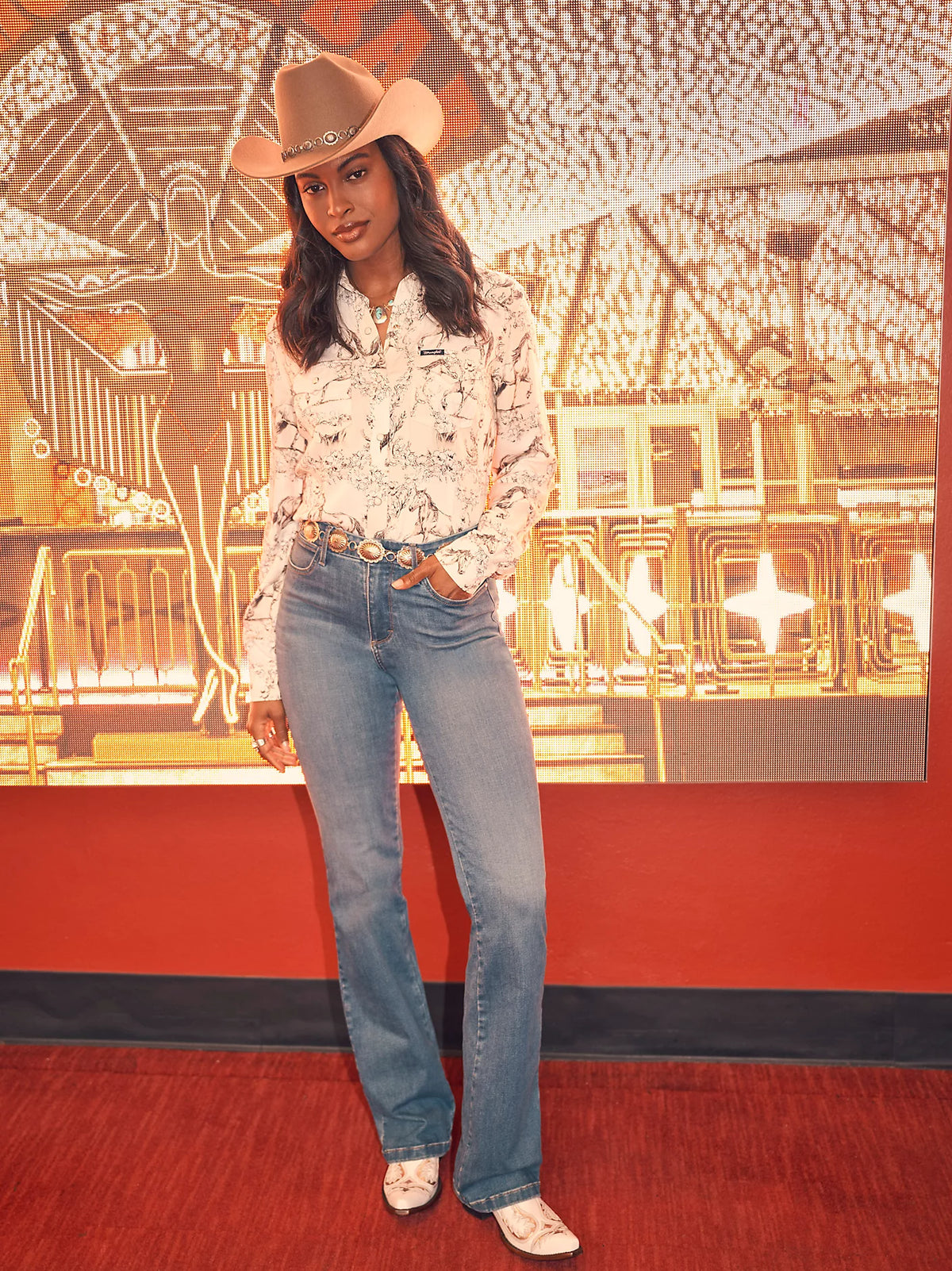 Wrangler Women's Bespoke High Rise Bootcut Jean in Regina