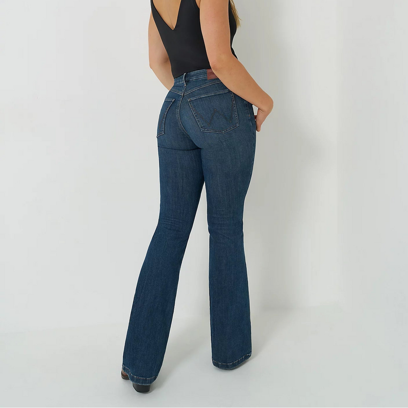 Wrangler Women's Bespoke High Rise Flare Jean in Raelyn