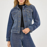 Wrangler Retro Women's Airy Denim Jacket in Blue