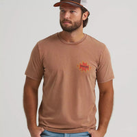 Wrangler Men's Southwestern Bronco Back Graphic T-Shirt in Rawhide