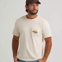 Wrangler Men's Tougher Than Nails S/S Back Graphic T-Shirt in Antique White